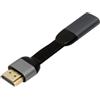 cablecc Cavo adattatore ultra sottile piatto USB-C tipo C femmina a HDMI lavello maschio 4K 60hz HDTV cavo adattatore 1080p per laptop tablet telefono 88 mm connettore incluso