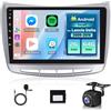 NHOPEEW Autoradio 2G+64G per Lancia Delta 2009-2019 - Carplay wireless e Android Auto - Autoradio Carplay da 9 pollici con WiFi GPS Mirror Link FM RDS+ telecamera posteriore