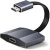YUYUNLOMN Upscaler e potenziatore di gioco 4K, converte immagini 1080p senza ritardo | Migliora l'esperienza di gioco e la qualità visiva, per Nintendo Switch/Xbox/Gamecube/Dreamcas/PlayStation 3/Wii U/SNES