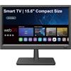 ZOSHING 16 pollici Smart TV HD 1080P,Piccola Smart Television a schermo piatto con Sintonizzatore T2/HDMI/USB/AV per Cucina,Camper,Roulotte Casa e camera da letto o intrattenimento in viaggio