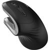 Ewent Mouse wireless ergonomico, EW3154, mouse ottico con 6 tasti e interruttore On/Off, 3 DPI regolabili, ricevitore USB, mouse per PC, laptop, iPad, Windows, Android, Mac.
