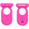 AIYAAIYA Custodia per Galaxy SmartTag2 con Spilla da Balia Nascosta: AIYAAIYA Cover Protettiva in Silicone Antiscivolo Compatibile con Samsung Smart Tag 2 per Bambini Animali Domestici Zaino Bagagli (Rosa)