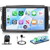 Rimoody 2G+64G Android 13 Autoradio 2 per Mercedes Benz Smart Fortwo 451 2005-2010 con Carplay Android Auto GPS Navi WiFi 9 Pollici Autoradio con Mirror Link Bluetooth FM/RDS/EQ/DAB/DVR/OBD Comandi al Volante