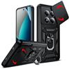 LeYi Cover per Redmi Note 15 Pro 4G(Non per 5G) (Nero) | Custodia con Protezione Fotocamera [Slidable] Antiurto con Anello Supporto TPU Antiurto Case Xiaomi Redmi Note15 Pro 4G