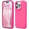 elago Cover in Silicone Liquido per iPhone 15 Pro | Silicone Premium, Protezione Completa, Antiurto a 4 Strati, Fodera Morbida in Microfibra Antigraffio (Rosa Vivo)