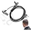 BOULESENM Cuffie per Walkie Talkie, Auricolare a 2 pin per Walkie-Talkie, Compatibile con radio bidirezionali Kenwood BAOFENG UV5R 888S RT24 RT27 HESENATE HT999,Radio Cuffie