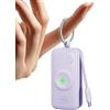 INIU Power Bank per Apple Watch, 5000mAh Caricabatterie Portatile con Cavo Integrato, Batteria da Viaggio Sottile con Portachiavi e LCD Display per iWatch 10/9/8/Ultra2/Ultra/SE