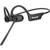 GREYOLK Cuffie Bluetooth con Microfono,Auricolari Bluetooth Cuffie a conduzione aerea,Open-ear Cuffie Wireless Microfono Antirumore,Cuffie aperte per Camionisti, Riunioni, Ufficio, Casa e Affar