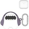 Generico Custodia di copertura in silicone per Airpods 4 cuffie, carino squalo stile silicone copertura protettiva auricolari wireless ricarica caso morbido silicone protettivo pelle Kit accessori