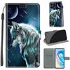 SIENIANLINE Cover per Honor X8A 4G custodia portafoglio Loup | Chiusura magnetica, Scomparti carte, Funzione supporto, Pelle PU flip cover per Honor X8A 4G