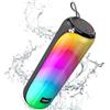 VOCH Cassa Bluetooth Portatile con Luce LED RGB, 40W Stereo Potente Altoparlante Bluetooth 5.3, Accoppiamento TWS, IPX7 Impermeabile, 20 Ore di Riproduzione per Esterno, Feste, Camping, Casa, Viaggi