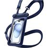 BAFUGU Custodia impermeabile per cellulare, resistente all'acqua, 7,2 pollici, IPX8, custodia impermeabile per iPhone 17/16/15 Pro Max Samsung S26 S25 S24 Ultra Smartphone fino a 7,2 pollici, blu
