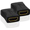 BIGtec Adattatore HDMI prolunga connettore 2 pezzi femmina a femmina 8K 4K Ultra HD UHD 3D Full HD 1080p HDR ARC 8K @60Hz/4K @120Hz ad alta velocità con Ethernet