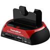 Tccmebius TCC-S862-DE USB 2.0 a SATA IDE Dual-Bay HDD Disco Rigido Docking Station con Lettore di Schede e USB 2.0 Hub per 2.5 3.5 Pollice IDE SATA I / II / III HDD SSD