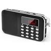 PRUNUS J-908 Radio Portatile Ricaricabile FM/AM (MW) | Radiolina Portatili Digitale, Lettore Musicale MP3, Supporto USB/AUX/TF Card, Aggiunta Torcia di Emergenza (Nero)