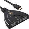 AXFEE Switch HDMI, Switch Splitter HUB a 3 Porte, Supporta 4K 3D 1080P | HDMI Splitter 3 In 1 Uscita, Full HD HDCP, 55cm di Cavo, per PS5/PS4/PS3/PS2, HDTV, Xbox, PC, Laptop,Set-top Box