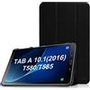 FINTIE Custodia per Samsung Galaxy Tab A 10.1 2016 - Sottile Di Peso Leggero Cover con Auto Sveglia/Sonno Funzione per Samsung Galaxy Tab A 10,1 Pollici SM-T580 / T585, Nero