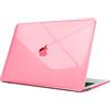 FINTIE Cover Compatibile con MacBook Air 13,3 Pollici A2337(M1)/A2179/A1932 | 2020/2019/2018 - Custodia Rigid Protettivo Guscio Rigido Cover, Cristallo Rosa