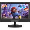 ZOSHING TV da 20 pollici, piccola televisione con sintonizzatore digitale T2/HEVC,Doppia 12 V/AC TV con ingresso HDMI/USB/RCA per bedroom/caravan (Full View)