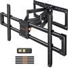Perlegear supporto TV parete a movimento totale per TV 55-120 fino a 100 kg, staffa TV pesante con inclinazione, rotazione ed estensione, VESA max 900 x 600 mm