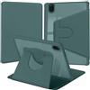 YeaQuelior Custodia per Honor Pad X8a / X8b 11 2024/2026, Verde Scuro | Girevole Pelle PU + Acrilico Trasparente per Supporto Rotante/Slot per Penna