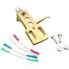 LVYXON Supporto per giradischi costruito per cartucce Audio-Technica AT3600L AT91 e giradischi compatibili come PLX1000 PL518 (oro)