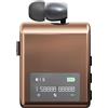 SUNSEATON Auricolare Bluetooth Business con Filo Retrattile, Auricolar Senza Fili con Microfono, Cuffia Wireless Lavalier con Display LCD, Bluetooth 5.4, Assistente Vocale, Ricarica Rapida (Oro rosa)