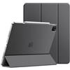 JETech Custodia per iPad Pro 12,9 6ª/5ª Gen (2022/2021), Grigio Siderale | Cover Retro Traslucido Sottile, Supporto Tri-Pieghevole, Auto Svegliati/Sonno, Protezione Antiurto Leggera