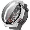 Tyogeephy Cover Compatibile con Huawei Watch GT5 pro 46mm custodia,custodia rigida in PC Case pellicola protettiva HD custodia protettiva antiurto per Watch GT5 pro 46mm custodia uomo donna