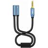 MillSO Adattatore per Cuffie da 3,5mm, Sdoppiatore Audio (2 TRS femmine a 1 TRRS maschio) Compatibile per Xbox One, PS4, Smartphone, Laptop ad una cuffia da gioco con doppio plug - 30cm