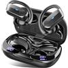 Ordtop Cuffie Bluetooth 5.4 Sport, Auricolari Bluetooth di Alta Qualità | Cuffie Wireless 70 Ore HiFi Stereo,4 ENC Cancellazione Rumore Mic,Impermeabili IPX8,Display a LED,Cuffiette Per Sport Estremi