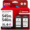 Denvoer Compatibile Canon PIXMA PG-545XL 546XL 545 Cartucce d'inchiostro | PG545XL CL-546XL Sostituzione per Canon PIXMA TR4550 TS3151 TS3150 MG2550 MG2550S MX495 MG3050 MG3051 MG2950 Nero & Tricromia