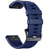 NotoCity Cinturino Quickfit 22mm per Garmin Fenix 7/6/5/7 Pro/6 Pro/5 Plus/8 47mm,Con Garmin Forerunner 945/955/965/970/E 45mm/Approach S60/S62/S70 47mm(Blu scuro)