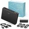 Wbacon 14PCS Mini UPS 20000mAh Batteria di Backup di Alimentazione di | PD65W & QC3.0 DC Surge Protector per Compute, 74Wh Litio Gruppo di continuità per WiFi Router Telefono Camera