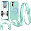 FERLAN Cover con Cordino per Samsung Galaxy S22 Plus Cover Magnetica, Cover in Silicone TPU Morbido Corda Collana Necklace Regolabile Stylish con Catena Ultra Sottile Case, Menta verde