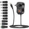 Zolt 45 W Adattatore CA a DC 5 V 6 V 7.5 V 9 V 12 V 13.5 V 15 V 3 A Alimentazione Adattatore Multi-Tensione con Porta USB 5V 2A, 3000 mA Max.
