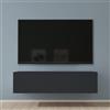 Mai & Mai Mobile TV 120x40,2x30cm, Antracite opaco | Mobile TV per Televisore, Armadietto per TV Basso Soft-close con Ante per Soggiorno, Camera da Letto Fernsehschrank02
