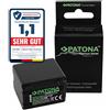 PATONA Premium Batteria per Panasonic VW-VBT380 VBT190 VBK180 VBK360 | Batteria per HC V110 V120 V250 V380 V550 V750EB V770EB VX870 VXF999 WX979 HDC HS60 SD80 TM60 SDR H85 T50 VBT380