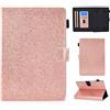 Generico DayQiQiPu Cover per Universale Tutti i Marchi Tablet 8,0 Pollici (Sotto 9 Pollici) Leggera Custodia Protettiva Motivo Glitterato Custodie con Supporto Ribaltabile Caso Portafoglio, Oro rosa