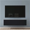 Mai & Mai Mobile TV 120x40,2x30cm, Bianco opaco+Antracite opaco | Mobile TV per Televisore, Armadietto per TV Basso Soft-close con Ante per Soggiorno, Camera da Letto Fernsehschrank02