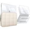 FINTIE Cover + Borsa Compatibile con MacBook Neo 13 A3404 (A18 Pro, 2026) | Sottile Cover Protettiva Rigida e Borsa Laptop Portatile, Beige