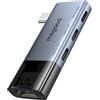 MOGOOD Hub 4in1 USB-C 5Gbps PD100W multiporta iPad MacBook iPhone Laptop | Hub 4 in 1 USB-C con ricarica PD 100W, porte USB 3.0/2.0 fino a 5Gbps. plug&play senza driver, per MacBook, Switch, PS5