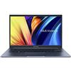 ASUS VivoBook 14 Slim Laptop, Display FHD da 14 pollici, CPU Intel Core i3-1215U, grafica Intel UHD, RAM DDR4 da 4 GB, SSD da 128 GB, sensore di impronte digitali, Windows 11 Home, blu silenzioso