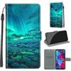 SIENIANLINE Cover per Xiaomi Redmi Note 7 custodia portafoglio Aurora | Chiusura magnetica, Scomparti carte, Funzione supporto, Pelle PU flip cover per Redmi Note 7