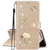 SEHEYA Compatibile con iPhone 16 Pro Max Cover Libretto Brillantini Star Planet Universo Motivo Custodia PU Pelle Glitter Portafoglio a Libro Donna Flip Case Magnetica Caso, Gold