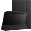 JETech Custodia per Samsung Galaxy Tab S9 11, Graphite Nero | Cover Retro Traslucido Sottile, Supporto Tri-Pieghevole, Supporta Ricarica S Pen, Auto Svegliati/Sonno, Antiurto