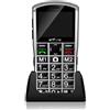 artfone A400 4G Telefono Senior senza Abbonamento丨Telefono con Tasti Grandi per Anziani con Fotocamera 2MP & Tasto SOS丨Display 2,4 Pollici丨Batteria 1800mAh丨Base di Ricarica丨USB-C - Argento