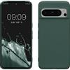 kwmobile Custodia Compatibile con Google Pixel 8 Pro Cover - Back Case per Smartphone in Silicone TPU - Protezione Gommata - verde blu