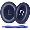 Aurivor - Cuscinetti di ricambio per cuffie Bose NC700/700, con cancellazione del rumore, in pelle proteica, con memory foam, comfort e durata (blu notte)