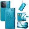 Fertuo Cover a Libro con Porta Carte per Xiaomi Redmi 17C 5G, Blu | Antiurto, Custodia con Chiusura Magnetica, Stand e Cordino, Mandala, Portafoglio in Pelle PU, Silicone, Case Fantasia, Donne